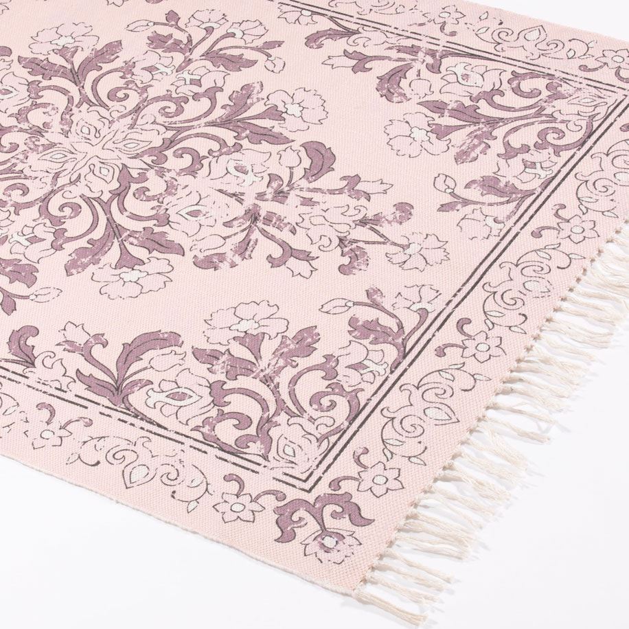 Kew Antique Mauve Rug with Tassel