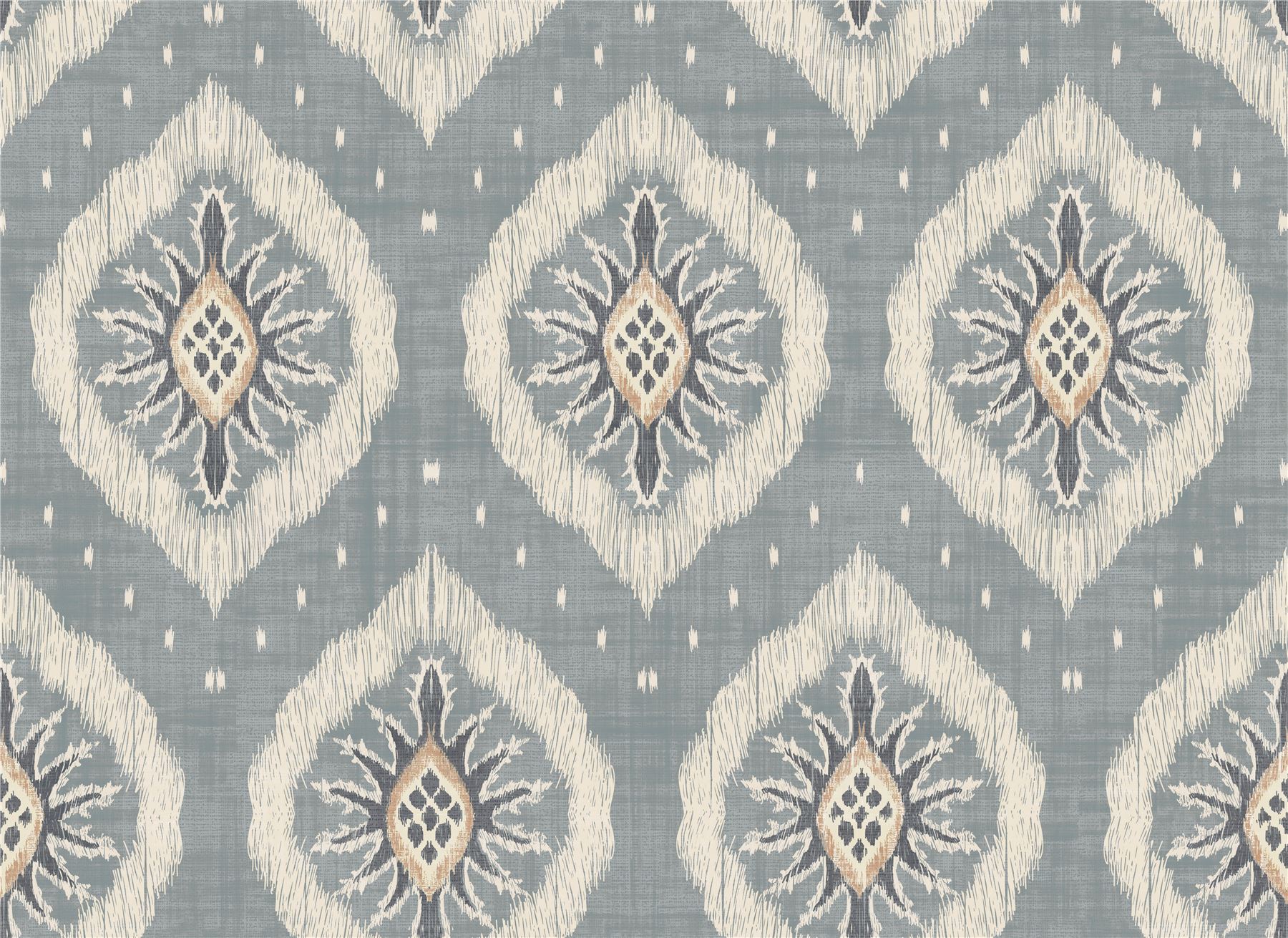 Odina Ikat Soft Blue Wallpaper