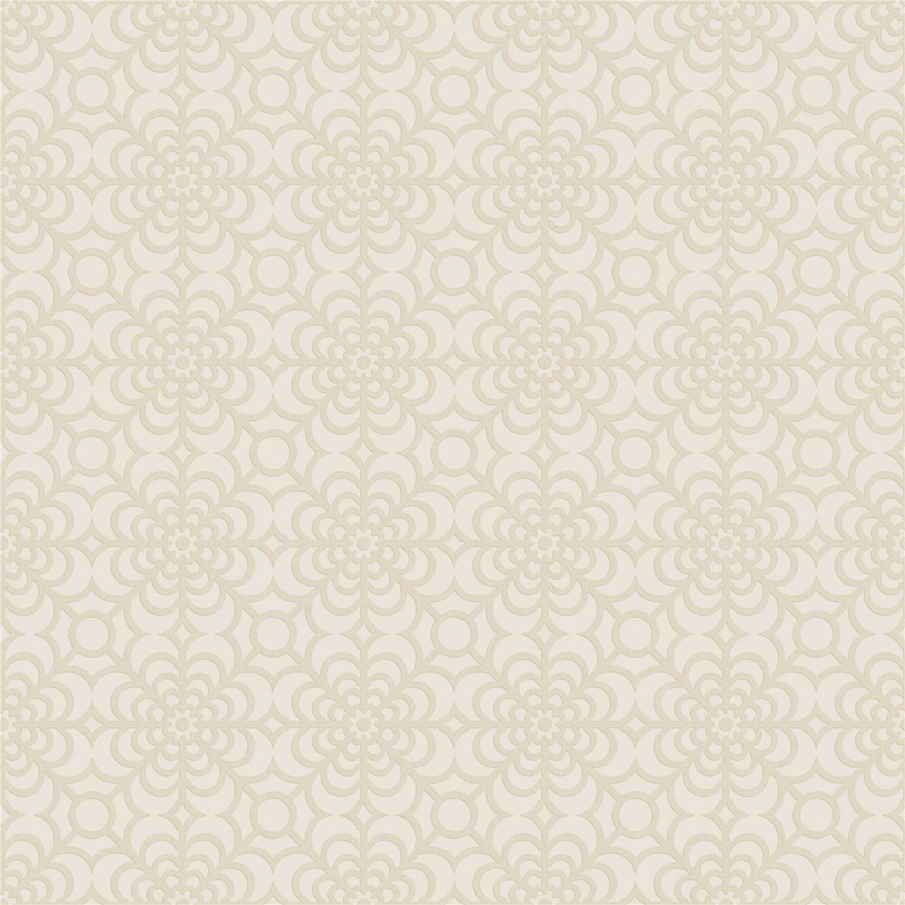 RHS Dandy Floral Ivory Wallpaper