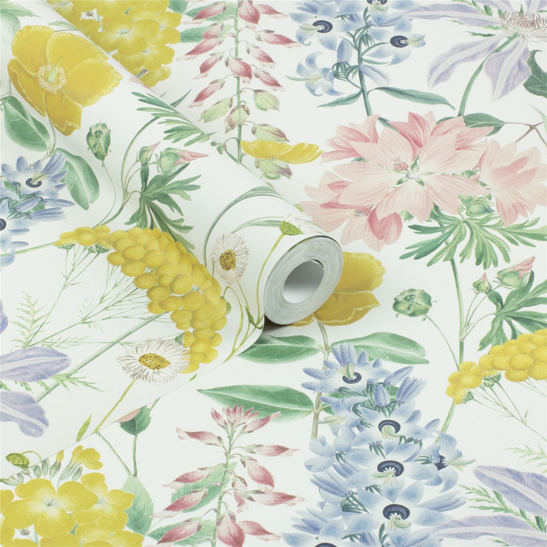 RHS Country Garden Cream Wallpaper