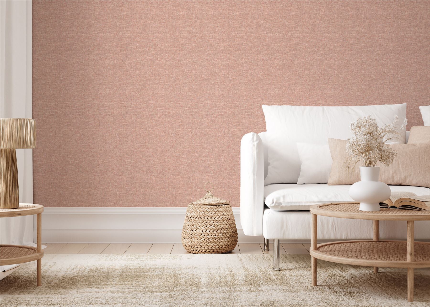 Artisan Weave Warm Spice Wallpaper