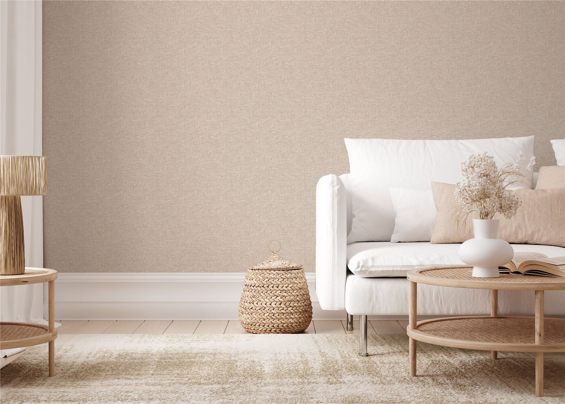 Artisan Weave Warm Natural Wallpaper