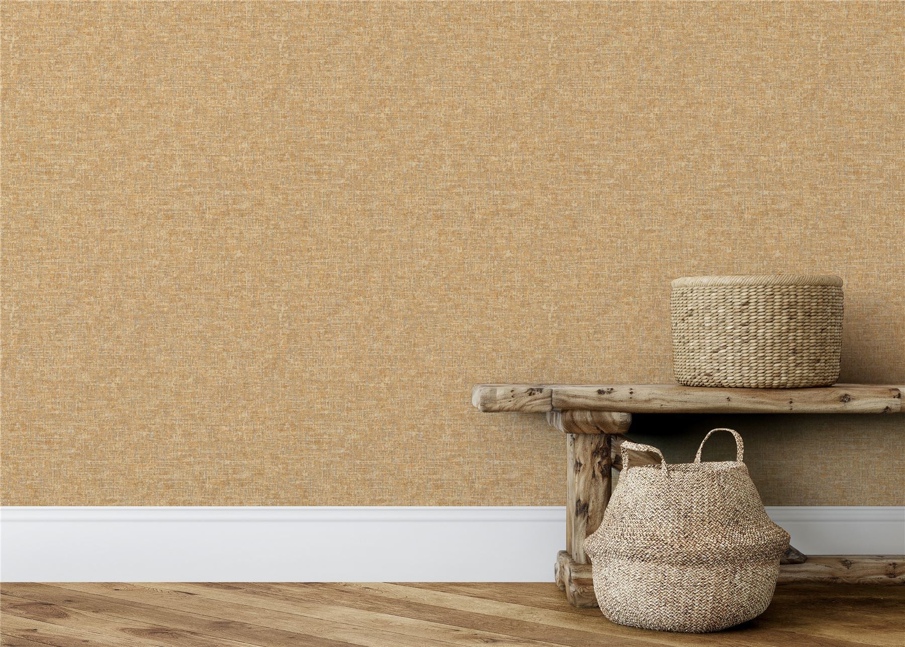 Artisan Weave Ochre Wallpaper